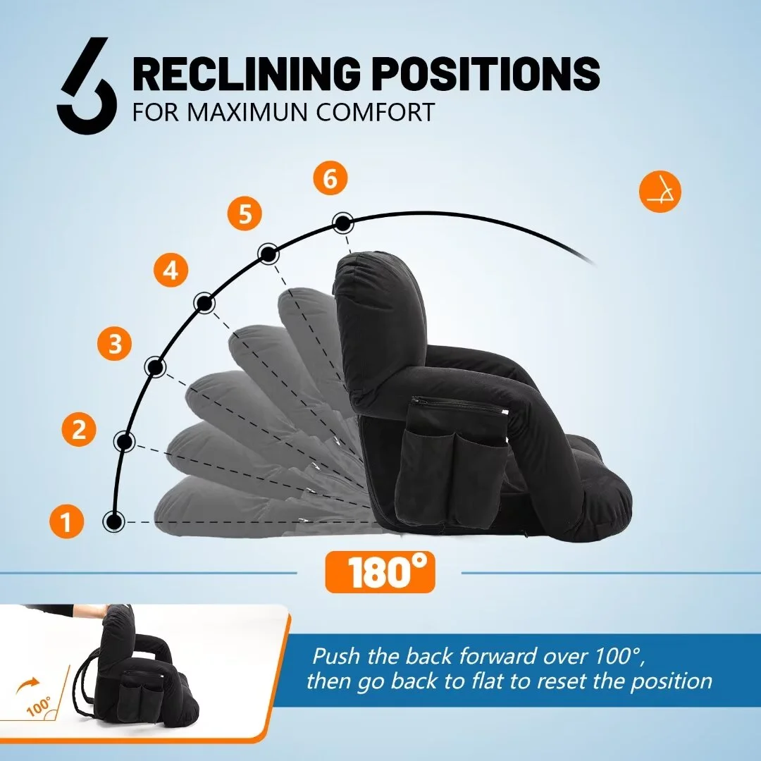 Docred Heated Stadium Seats for Bleachers with Back Support, Benches Portable Reclining Stadium Seats