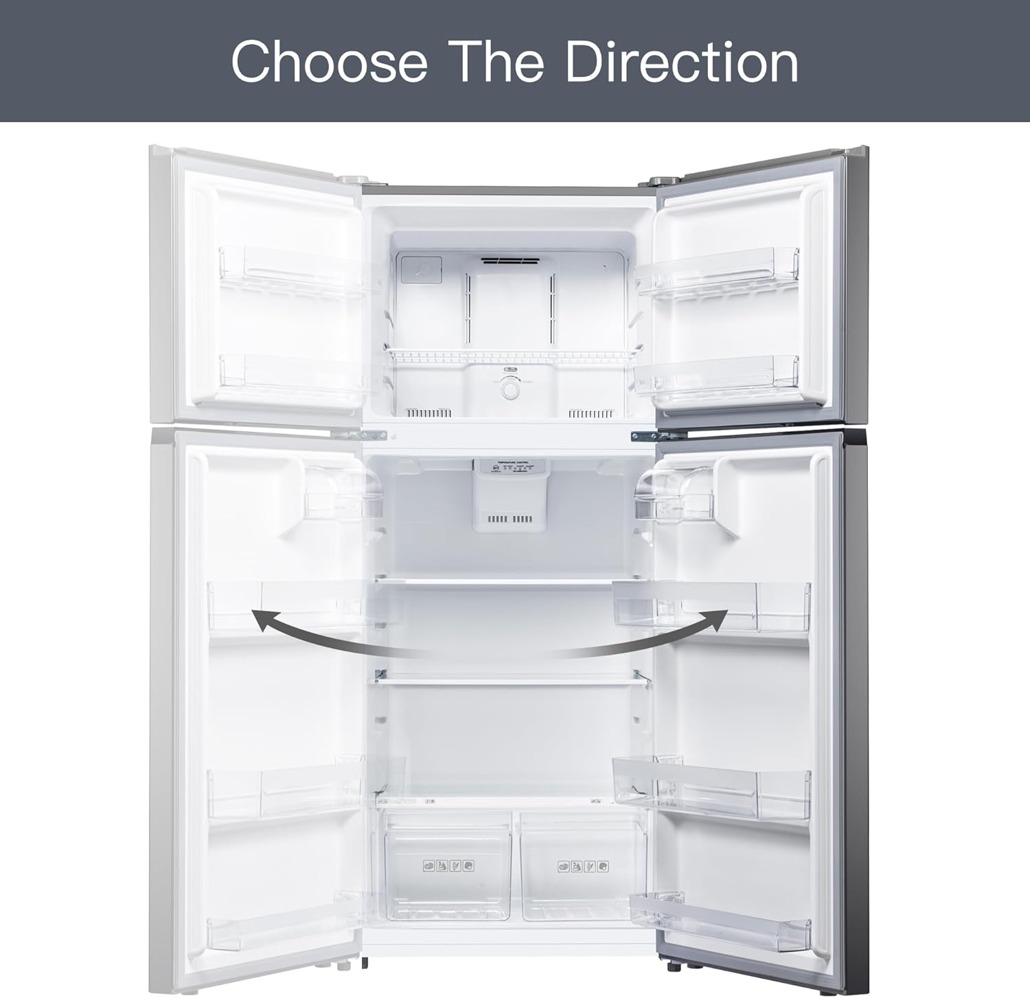 30“ Top Freezer Refrigerator with 17.6 Cu. Ft.Capacity, Adjustable Thermostat Control