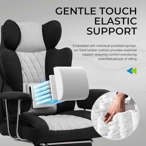 GTRACING Gaming Chair,Office Chair with Pocket Spring Lumbar Support
