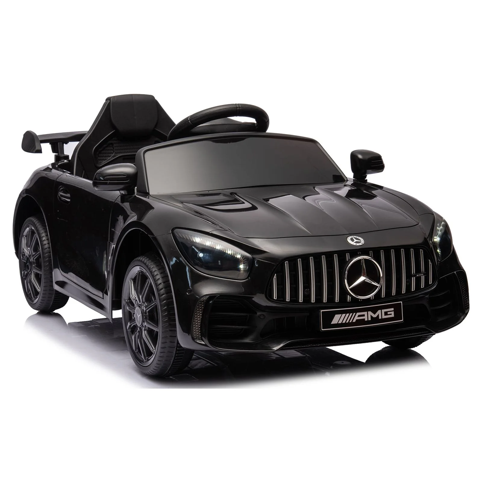 Kids Electric Ride On 12V Licensed Mercedes Benz Battery Powered Car, Ride on Toy with Remote Control, 3 Speeds, LED Light, Music, USB/AUX Port