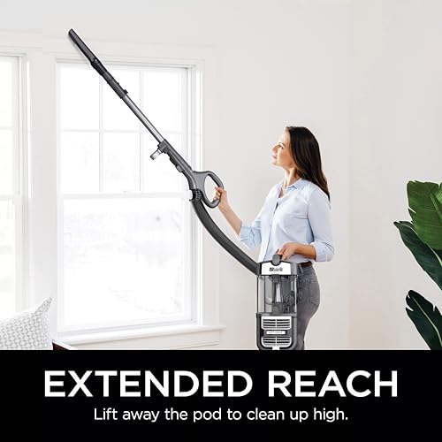 Shark UV730 Navigator Lift-Away Upright Vacuum, PowerFins HairPro Self-Cleaning Brushroll, HEPA Filter with Anti-Allergen Technology, LED Headlights