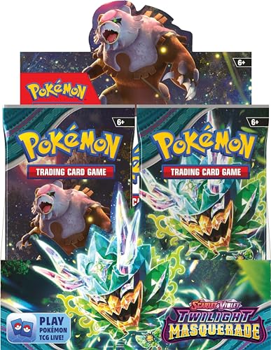 Pok&eacute;mon TCG: Scarlet & Violet, Collectible Cards Twilight Masquerade Booster Display Box (36 Boosters)
