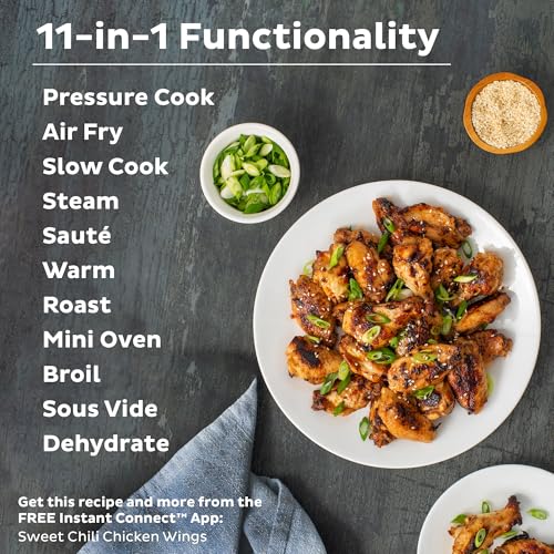 Instant Pot Duo Crisp 11-in-1 Air Fryer and Electric Pressure Cooker Combo with Multicooker Lids that Air Fries, Steams, Slow Cooks, Saut&eacute;s