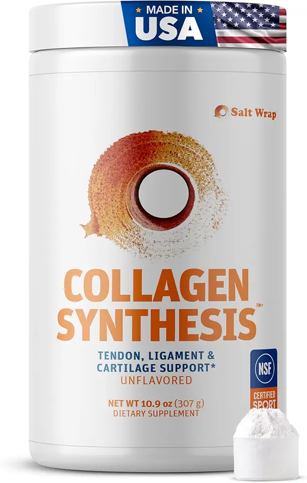 Sponsored Ad - SaltWrap Collagen Synthesis Powder - Collagen Peptides for Joint Recovery with Fortigel & Tendoforte, Collagen for Women