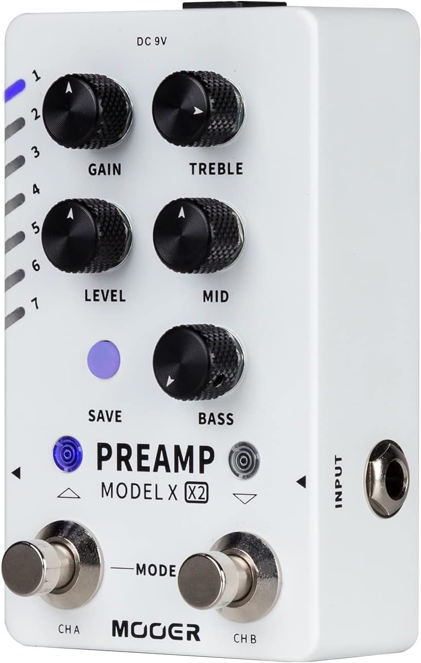 MOOER CAB X2 Dual Footswitch Cab Sim IR Loading Stereo Cabinet Simulation Pedal with 14 Presets Slots Supporting Software Editing