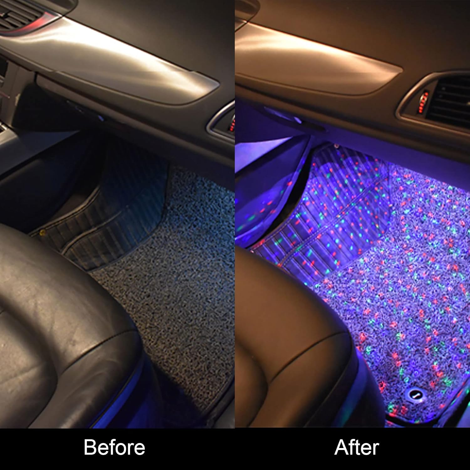 Interior Car Lights, WEBUPAR Car Accessories 10 in 1 Car LED Strip Lights with APP Control, 236 inches Fiber Optic