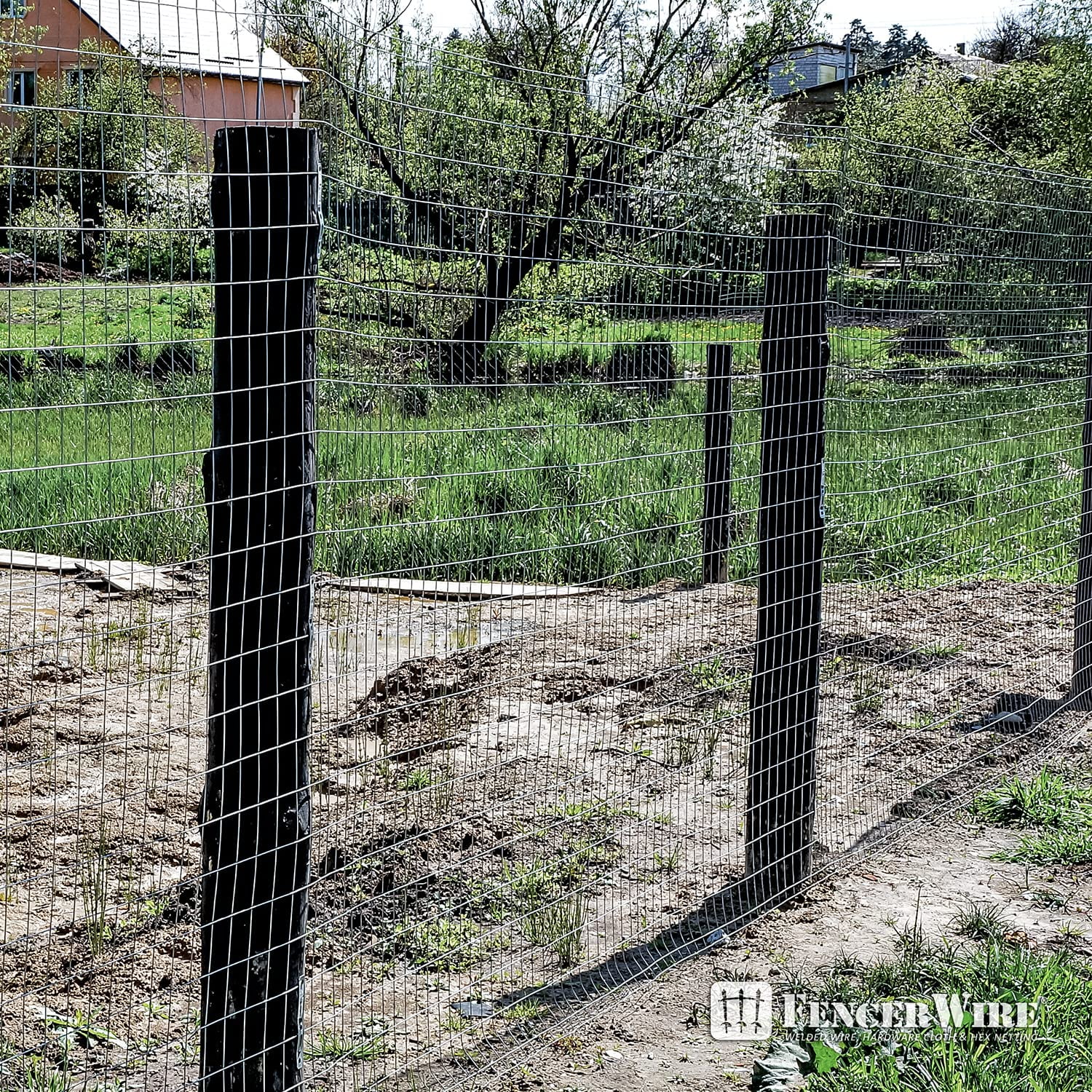 Fencer Wire 14 Gauge Galvanized Welded Wire Fence, 2" x 4" Mesh Opening for Vegetables, Garden Fruits & Animals Enclosure - Curated Treasures Market