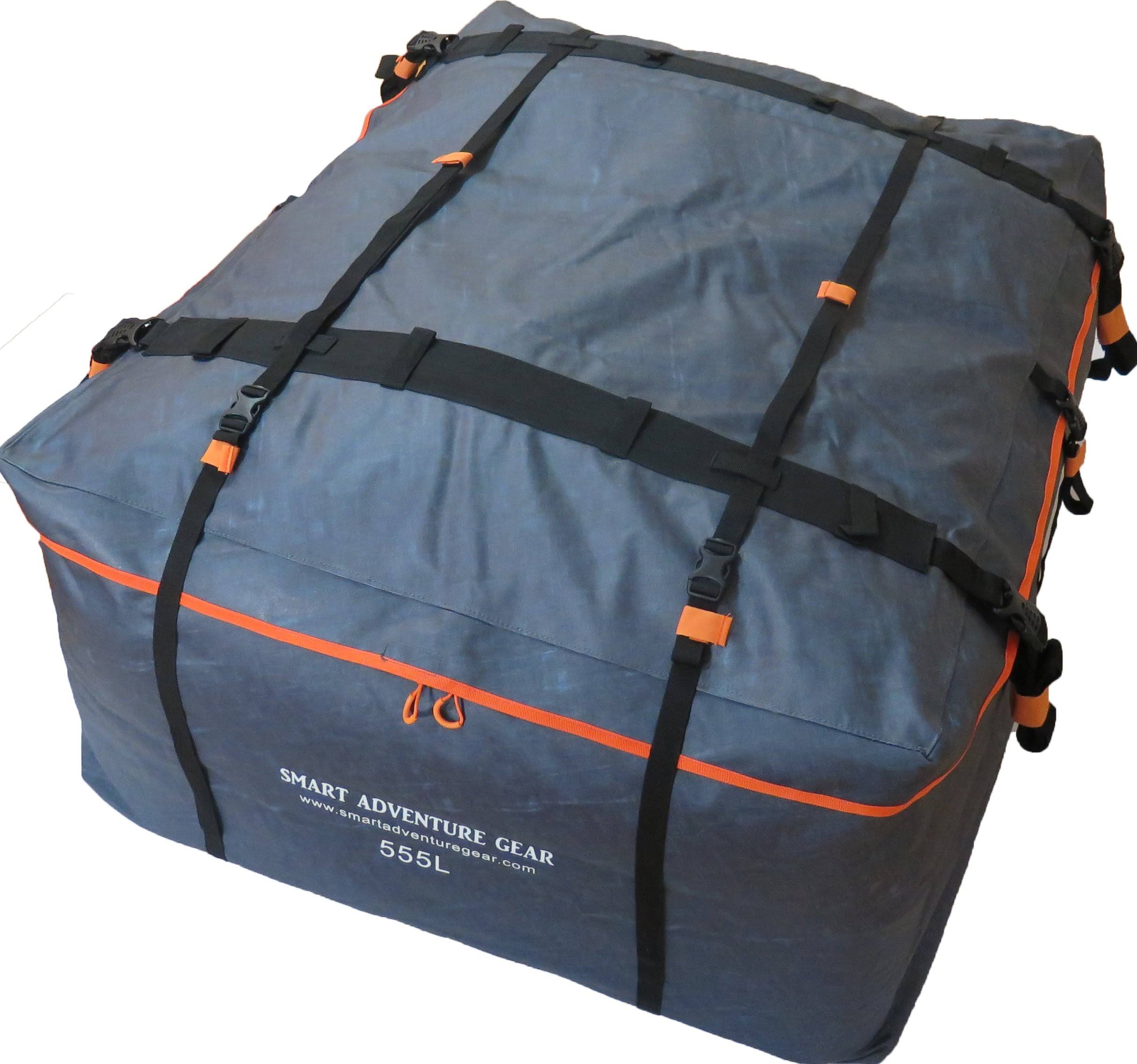 Smart Adventure Gear Hook u0026 Go 100% Waterproof Roof Top Cargo Carrier Roof Bag, 5 Year Warranty, 19 Cubic Feet