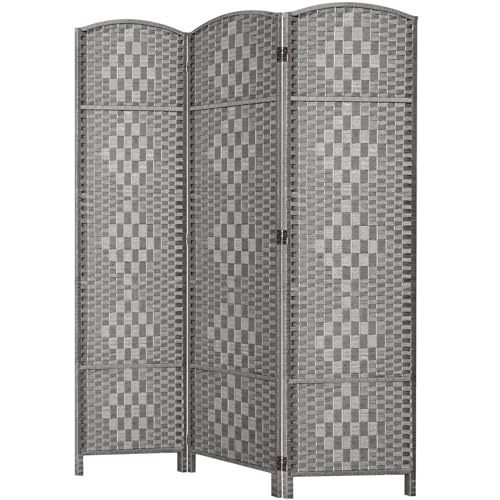 Room Divider, Room Dividers and Folding Privacy Screens, 16in Privacy Screen, 6 Panel Temporary Wall Partitions, 6ft Space Separation Panel Screen