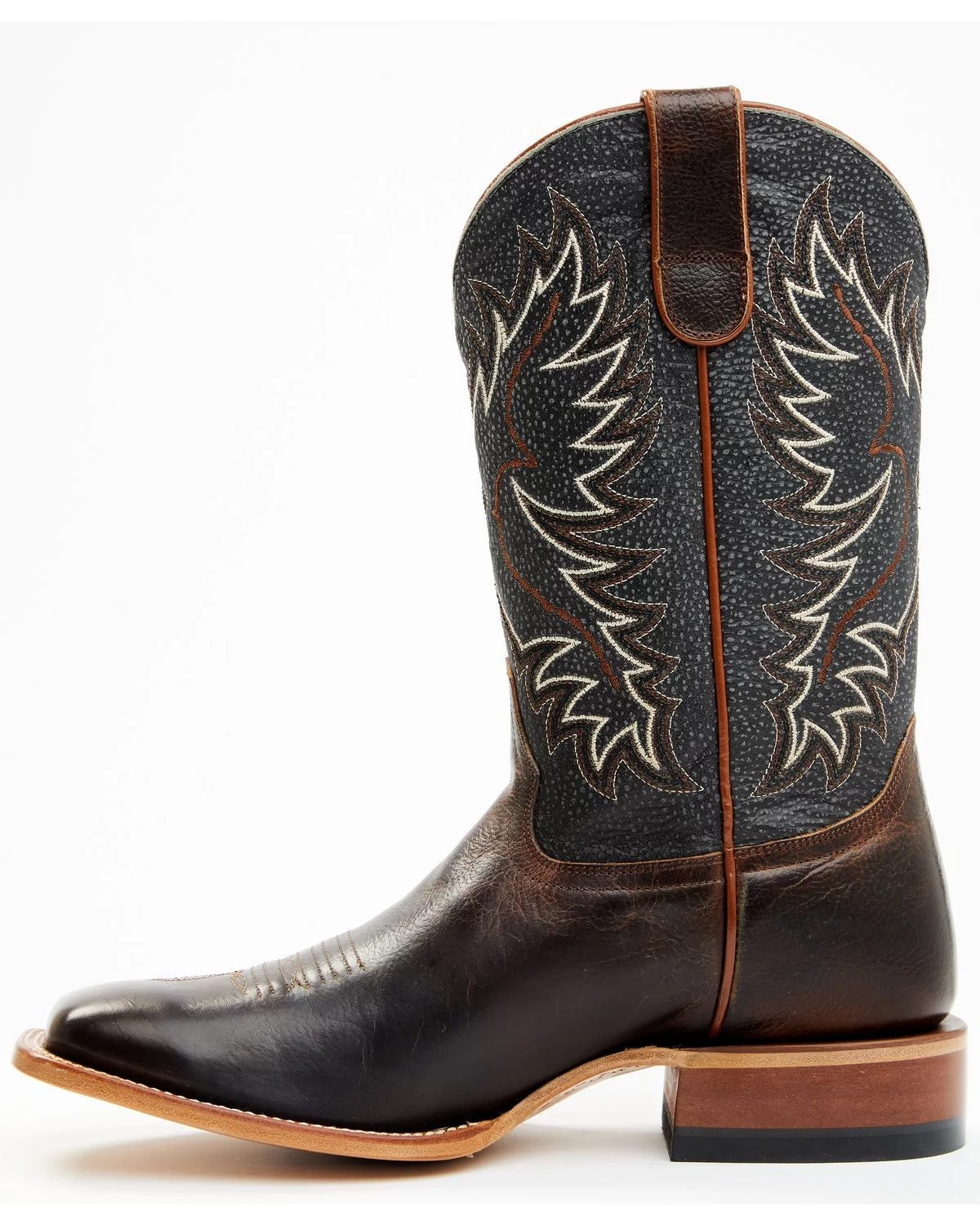 Cody James Men's Montana Western Boot Broad Square Toe Dark Brown 12 D(M) US - Curated Treasures Market