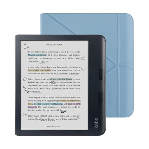 Kobo Libra Colour Black eReader with Case Bundle - Radiant Selections