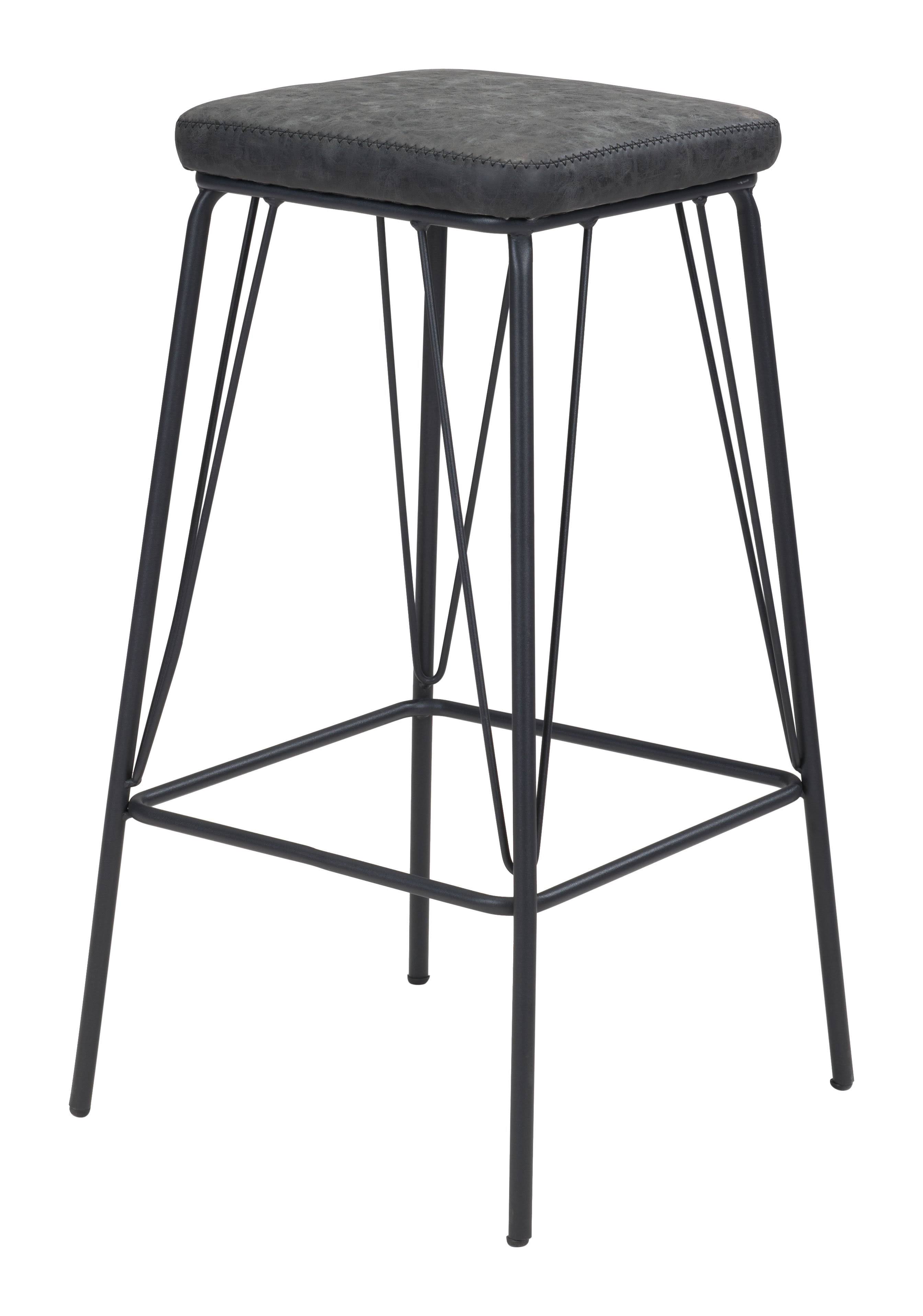 Zuo Samuel Barstool Vintage Black