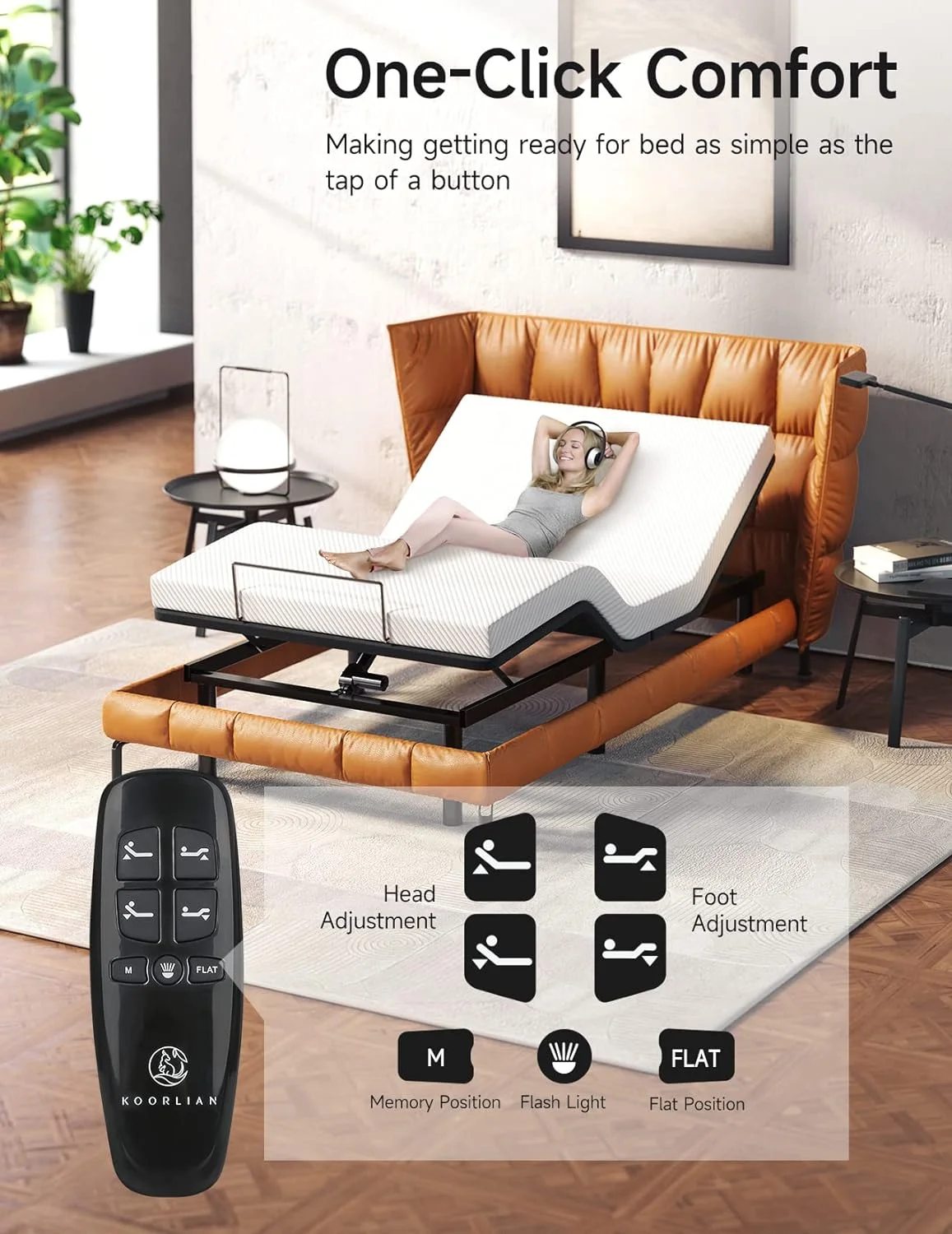 Adjustable Bed Frame Twin Size,Neche Zero Gravity Ergonomic Bed Base with Remote Quiet Motor,12" Legs for Storage