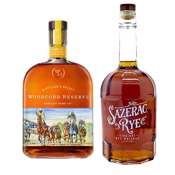 Woodford Reserve Kentucky Derby 1 Liter 2021 + Sazerac Rye 1.75L - Nestor Liquor
