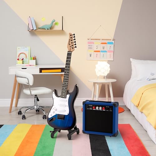 LyxPro 36 Inch Electric Guitar and Kit for Kids with 3/4 Size Beginner’s Guitar, Amp, Six Strings, Two Picks, Shoulder Strap, Digital Clip On Tuner