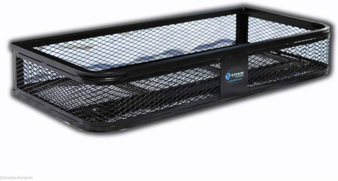 Titan Ramps Universal Front ATV HD Steel Cargo Basket w/Rear Drop Basket Set
