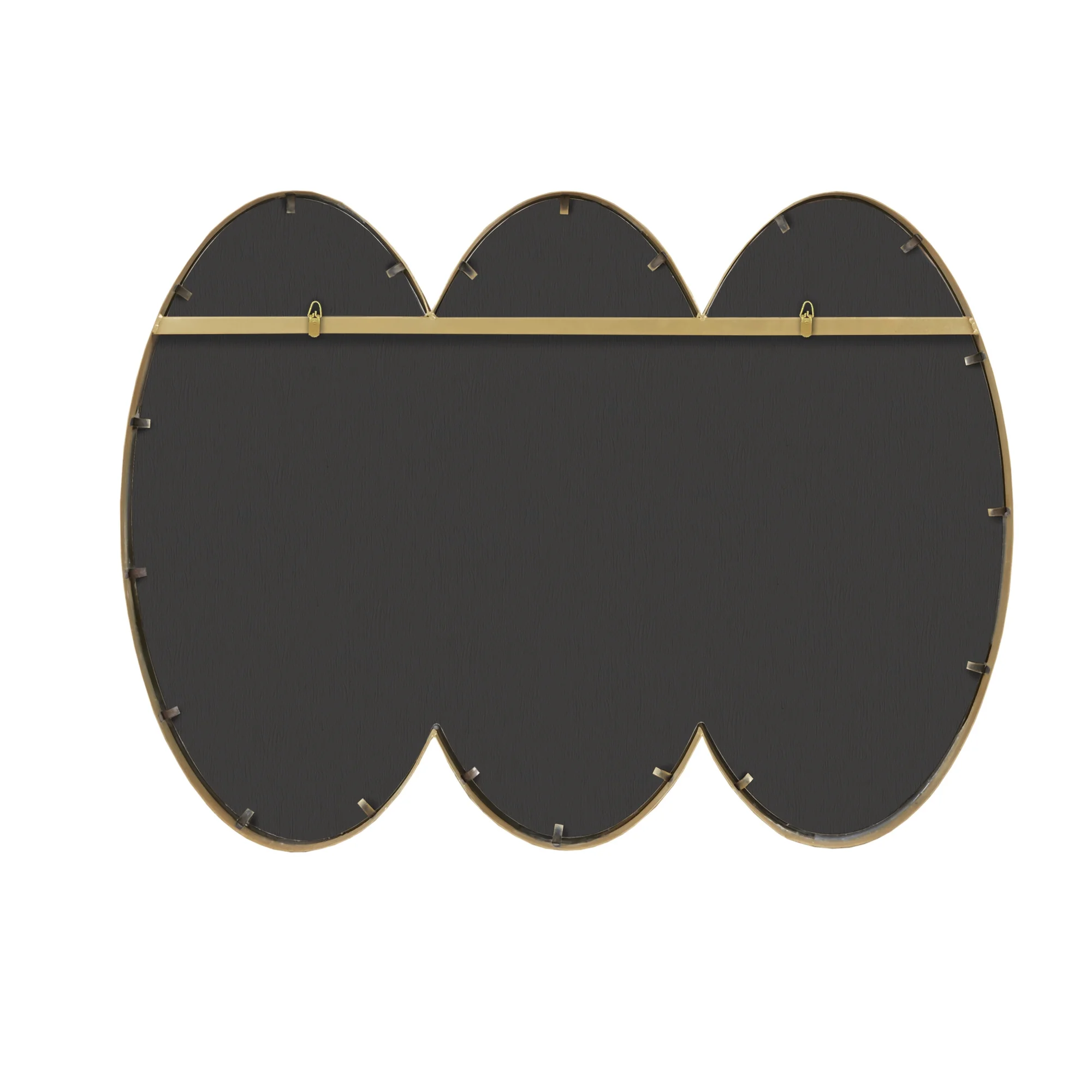 Madison Park Signature Eclipse Modern Contemporary Glam Luxury Gold Trio Wall Mirror, 40"W x 30"H x 1.77"D