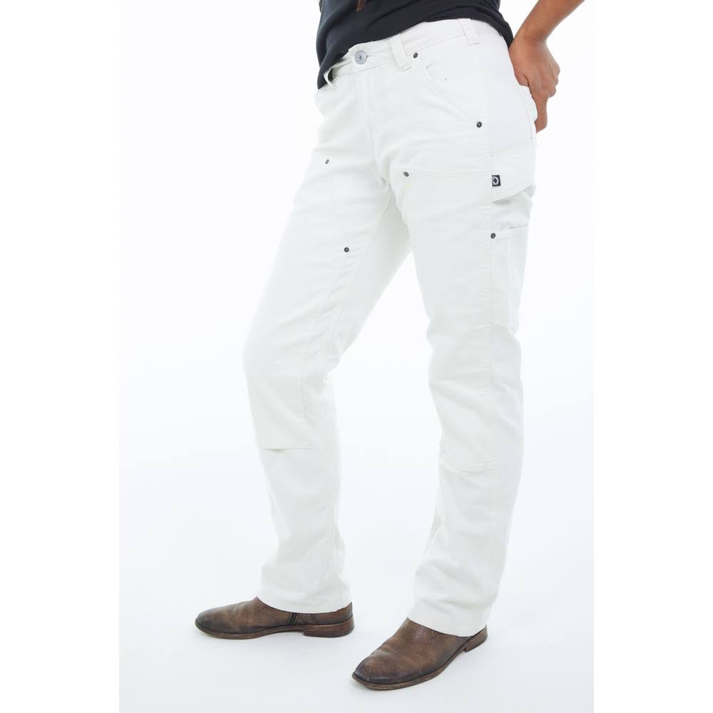 Dovetail Workwear Anna Taskpant Painters White Canvas