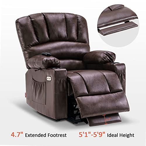 MCombo Oversized Power Lift Recliner Chair for Elderly, Lift Chair with Heat and Massage, Lift Recliner for Big and Tall, Cup Holders