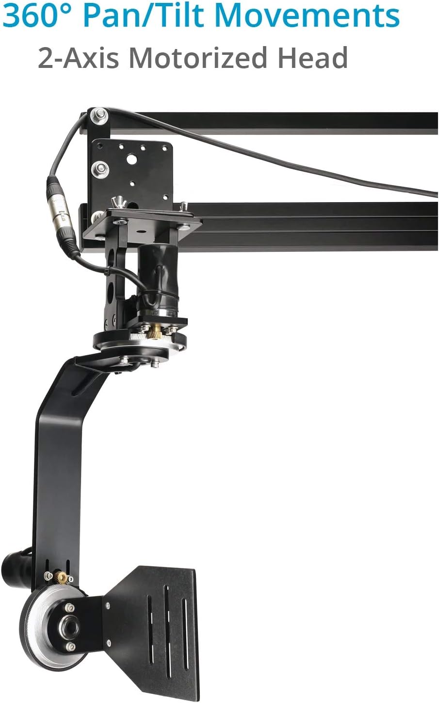 PROAIM 10' Wave-2 Plus Telescopic Jib Arm Crane with Professional Motorized Jr. Pan Tilt Head Supporting Cameras (P-WV-2PL-JR)