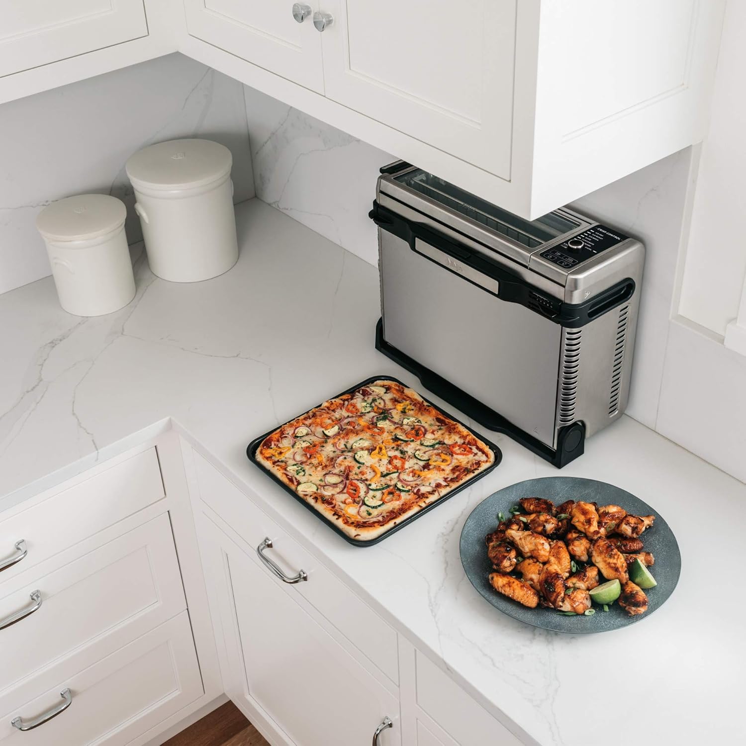 Ninja Foodi SP101/FT102CO Digital Fry, Convection Oven, Toaster, Air Fryer, Flip-Away for Storage, with XL Capacity