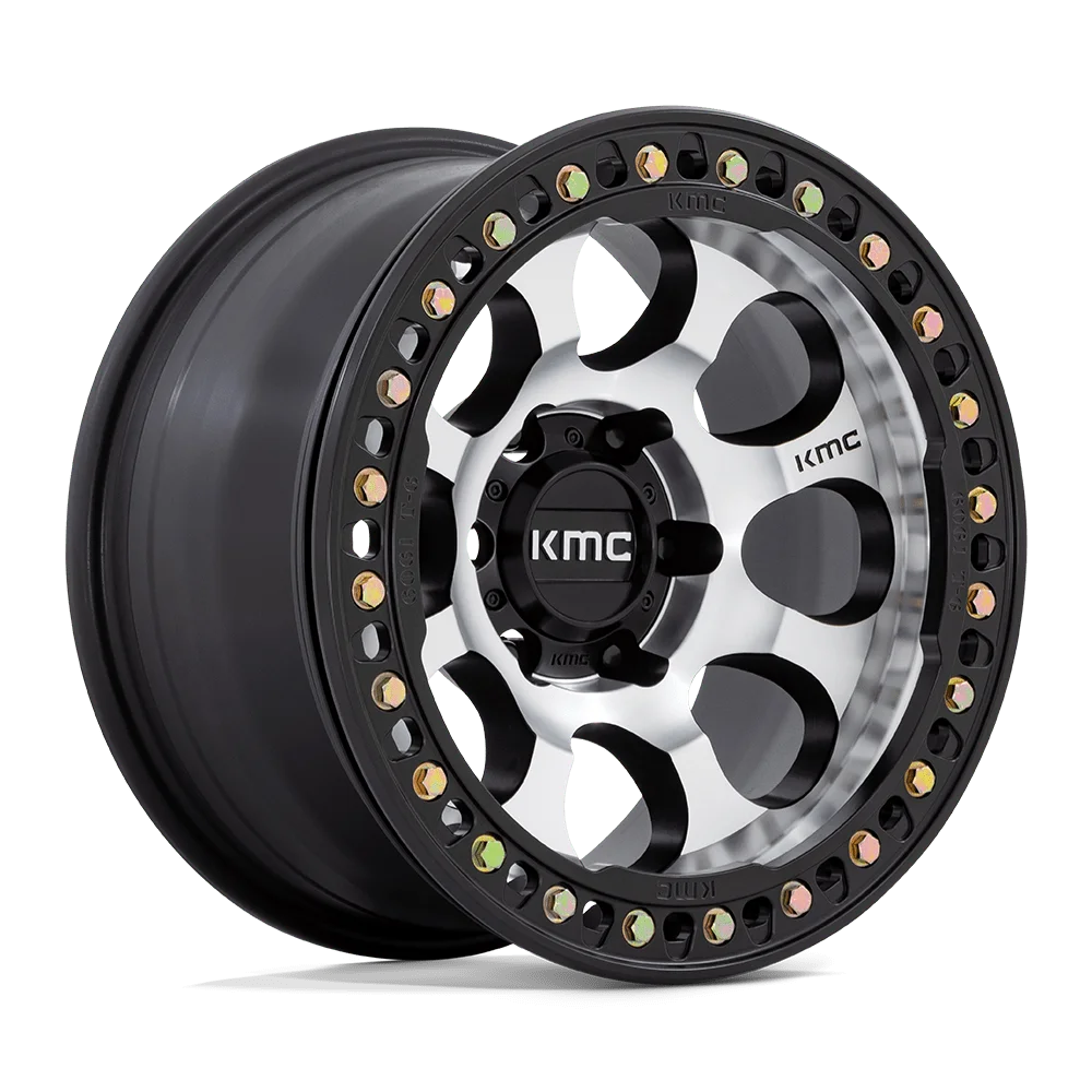 KMC Cast Aluminum Rim KM237 17X9 6X135 MACH-FC-BLK -12MM, KM237DB17906312N
