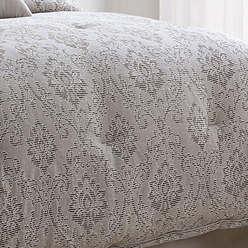 Riverbrook Home 100% Polyester Comforter Set, Queen, Hillcrest - Ivory/Gold, 9 Piece Set