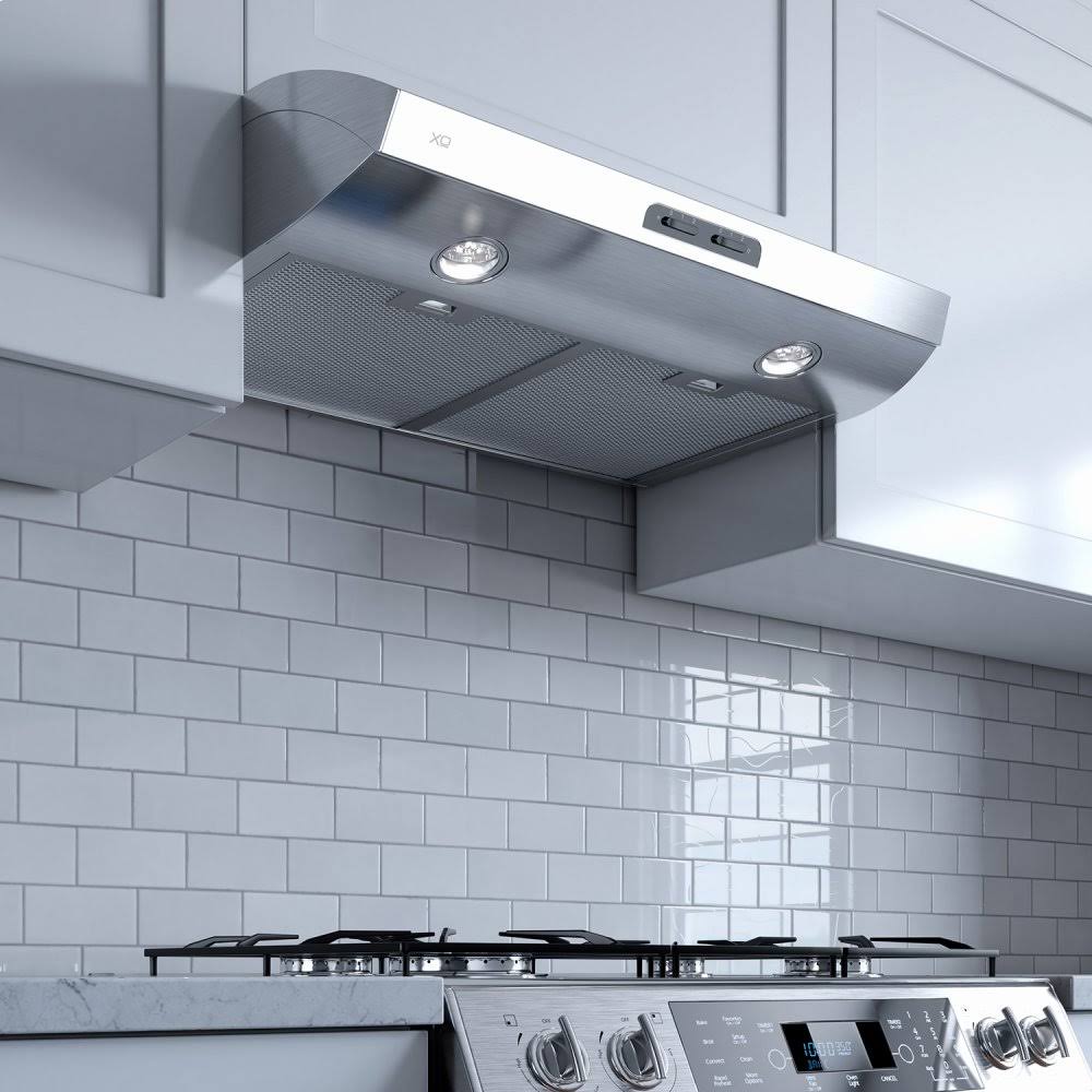 XO XOE30W 30x22 Under Cabinet Range Hood White