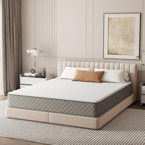 Full Mattress, 12 Inch Full Size Mattress with Cooling-Gel Memory Foam &Pocket Spring Hybrid, CertiPUR-US Certified, Medium Firm