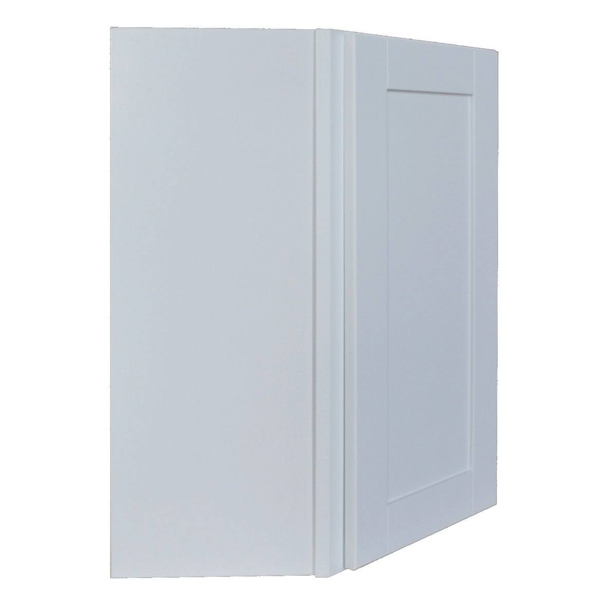 Sunny Wood SHW2430DC-A Shaker Hill 24x22 x 30x22 Diagonal Corner Wall Cabinet Designer White