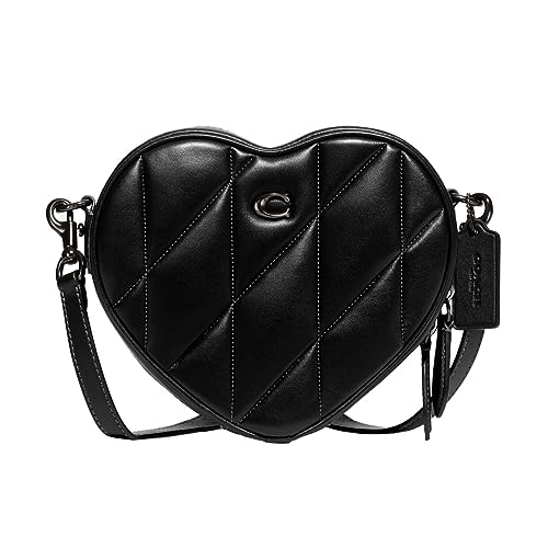 Coach Womens Quilted Leather Heart Crossbody