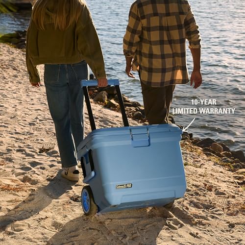 Coleman Pro Heavy-Duty 45qt Ultra-Light Premium Hard Cooler, Extra-Thick Insulation Keeps Ice up to 4 Days, 74-Can Capacity