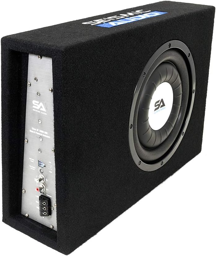 Seismic Audio - SA-SCE08-8 Inch 400 Watt Slim Shallow Mount Car Truck Audio Subwoofer Enclosure