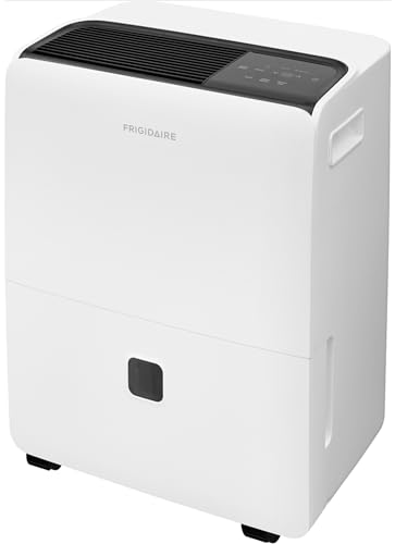 Frigidaire 50-Pint Portable Dehumidifier with Wi-Fi and Energy Star Certification for Medium/Large Rooms & Basements, Custom Humidity Control