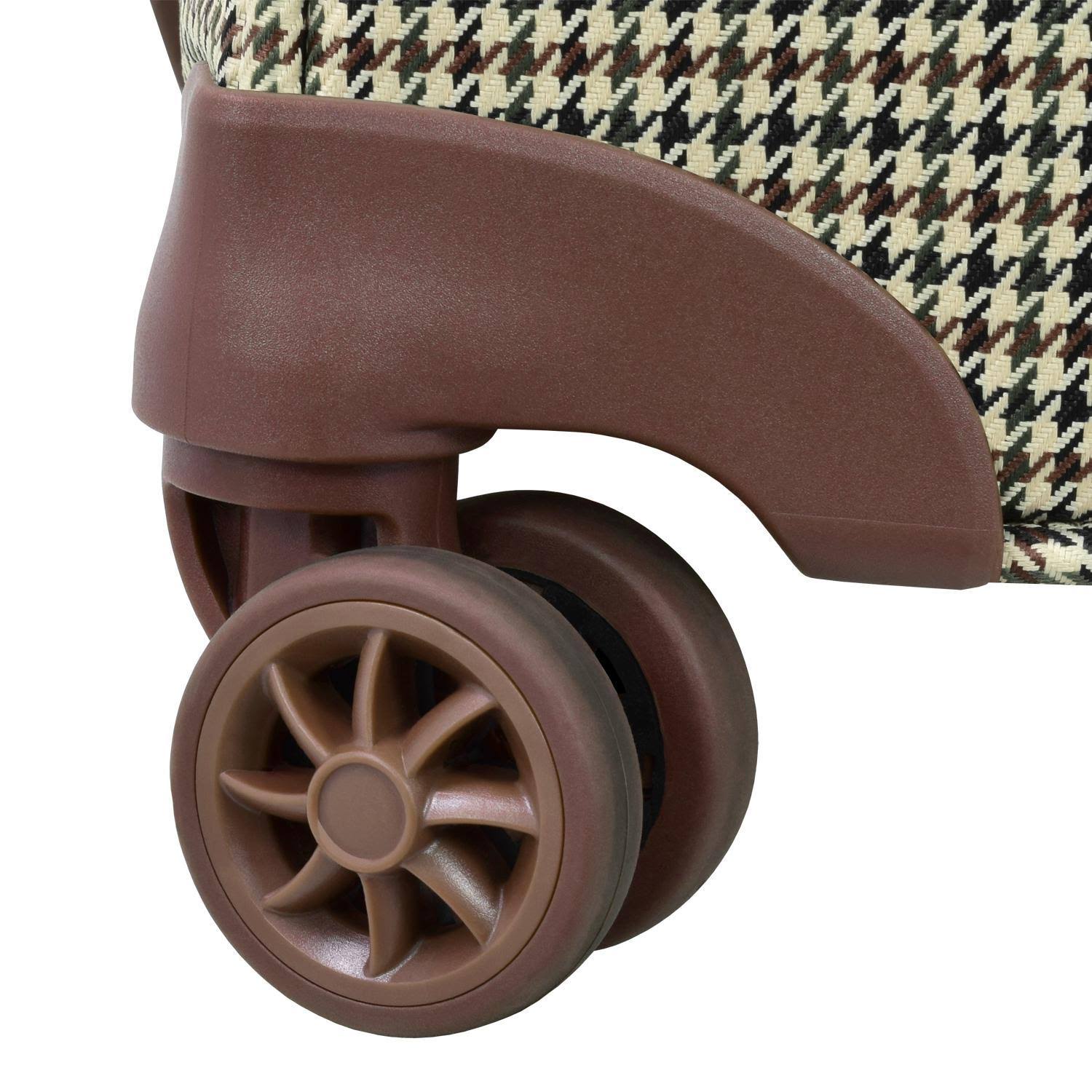 London Fog Cambridge II 29x22 Expandable Spinner (Olive Houndstooth)