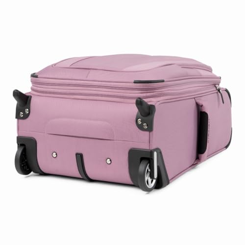 Travelpro Maxlite 5 Softside Expandable Upright 2 Wheel Carry on Luggage, Lightweight Suitcase, Men and Women, Burgundy, Carry On 22-Inch