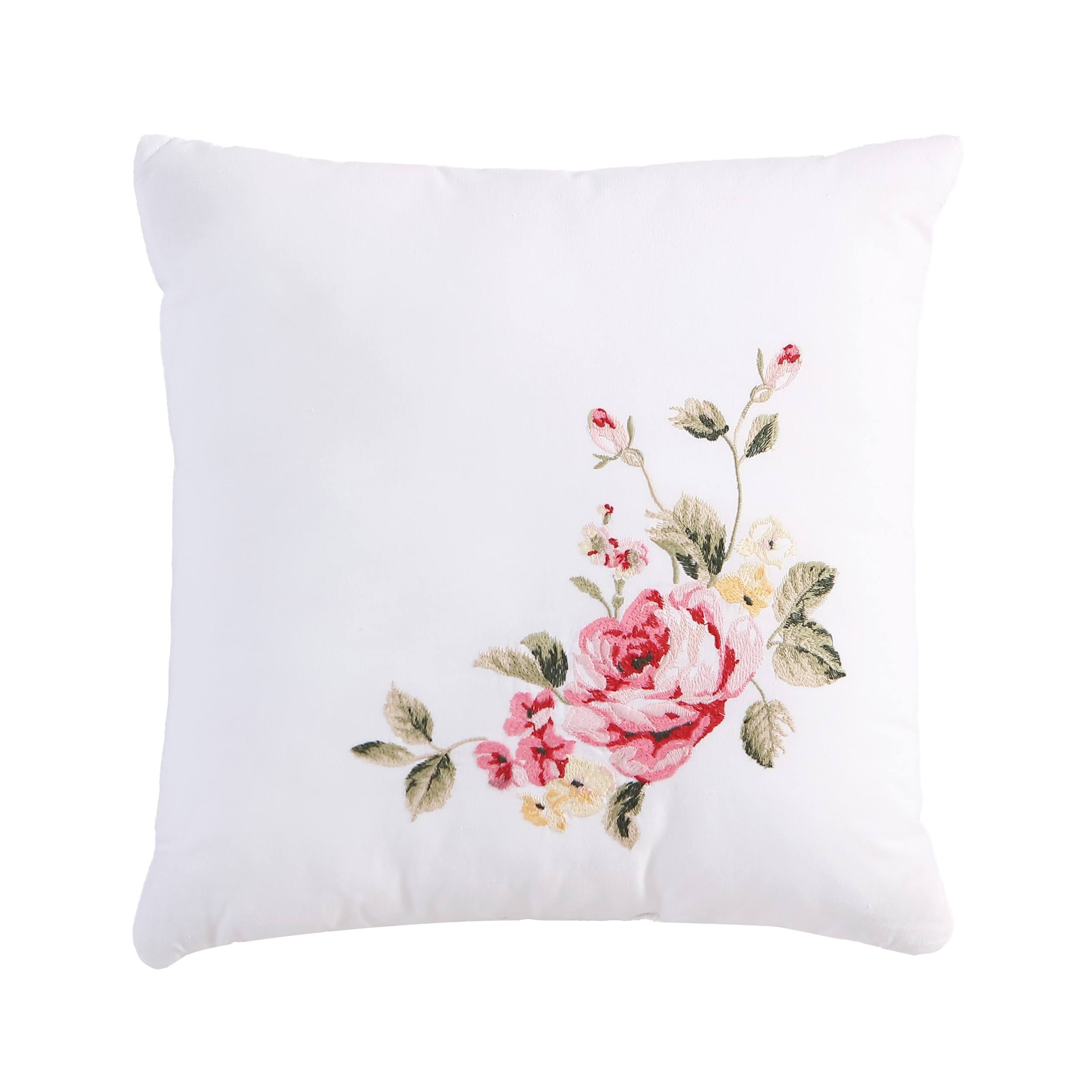 Laura Ashley Ailyn Cotton Pink Comforter Bonus Set (Twin)