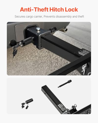VEVOR 70" x 30" x 6", Hitch Cargo Carrier, 500 lbs Capacity with Nighttime Reflective Reminder