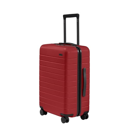 Away Bigger Carry-On Luggage, Lightweight Hardside Large Suitcase with Spinner Wheels, TSA Lock, Airline Approved, Navy Blue