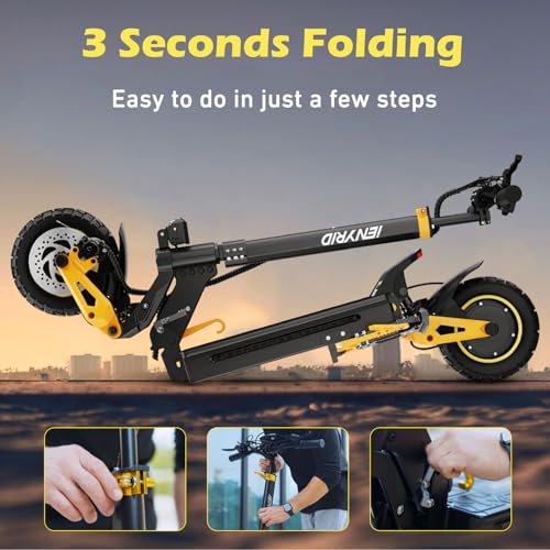 800W/2000W e Scooter for Adults Electric Scooter with Seat 10" Off Road Pneumatic Tires Long Range Motorized e-Scooter,28-35MPH