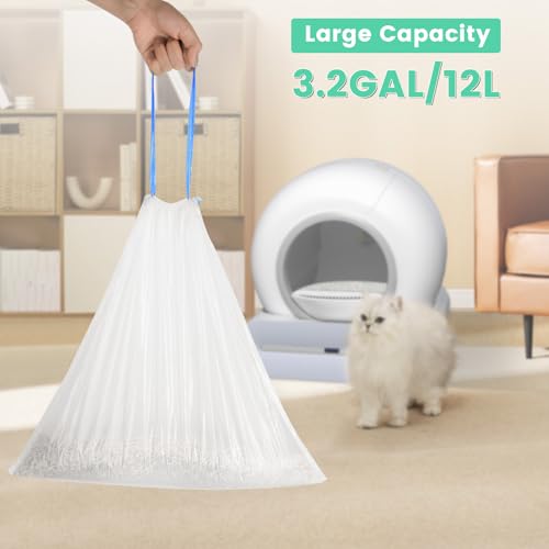 Self Cleaning Cat Litter Box, 65L+ 9 L Extra Large Robot Automatic Litter Box for Multiple Cats, APP Control