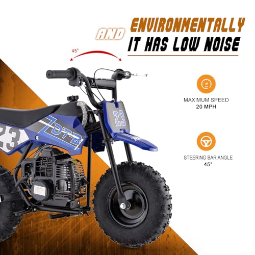 Superrio 49CC 2-Stroke Gas Power Mini Dirt Bike Dirt Off Road Motorcycle (Red)