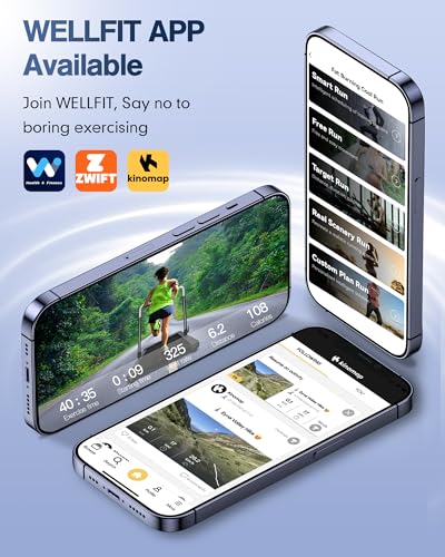 Incline Walking Pad Treadmill: [Voice Controlled] 2 in 1 Smart Treadmill with 300lbs Capacity Compatible with Wellfit Kinomap ZWIFT APP