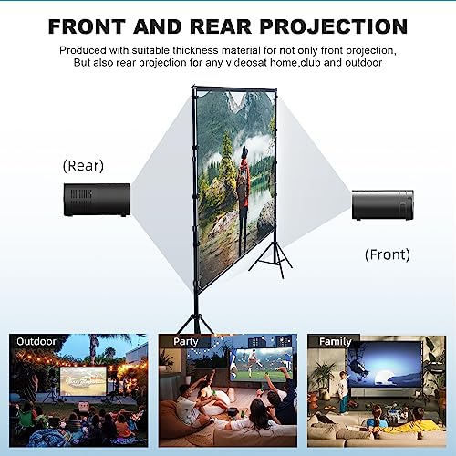 150 180 inch Projector Screen With Stand,HUANYINGBJB Outside Projection Screen
