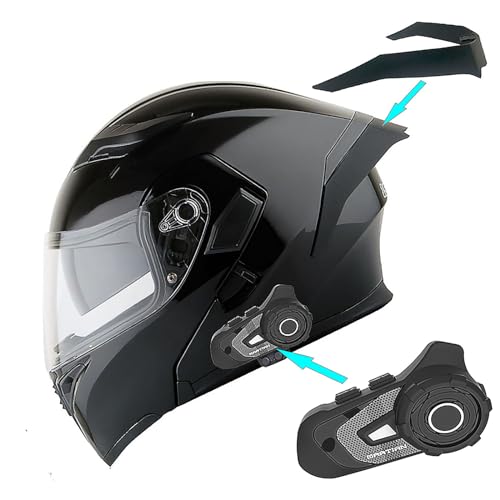 1Storm Motorcycle Modular Full Face Helmet Flip up Dual Visor Sun Shield: HB89