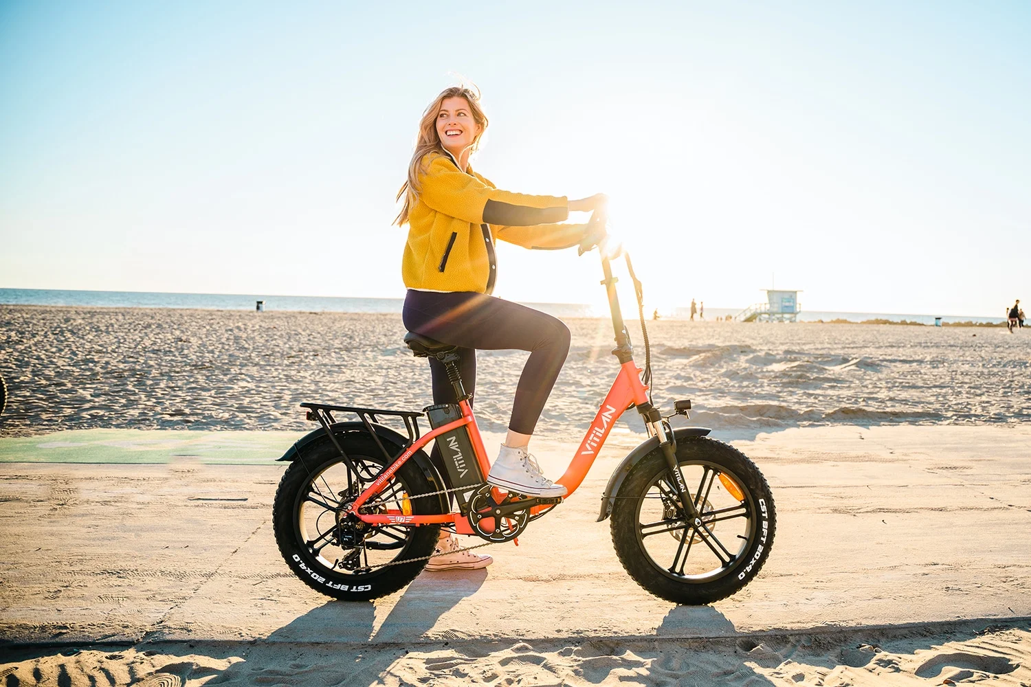 VITILAN U7 2.0 Electric Bike for Adults 750W Motor 20" x 4.0" Fat Tire Folding Step-Thru Electric Bicycle, 48V 20AH Removable Sam-sung Battery