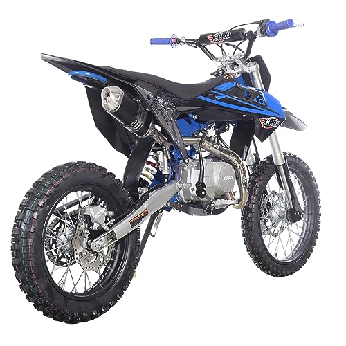 X-PRO Sail 125cc Zongshen Brand Engine Dirt Bike with 4-Speed Manual Transmission! Kick Start, Big 17"/14" Tires! (Orange)
