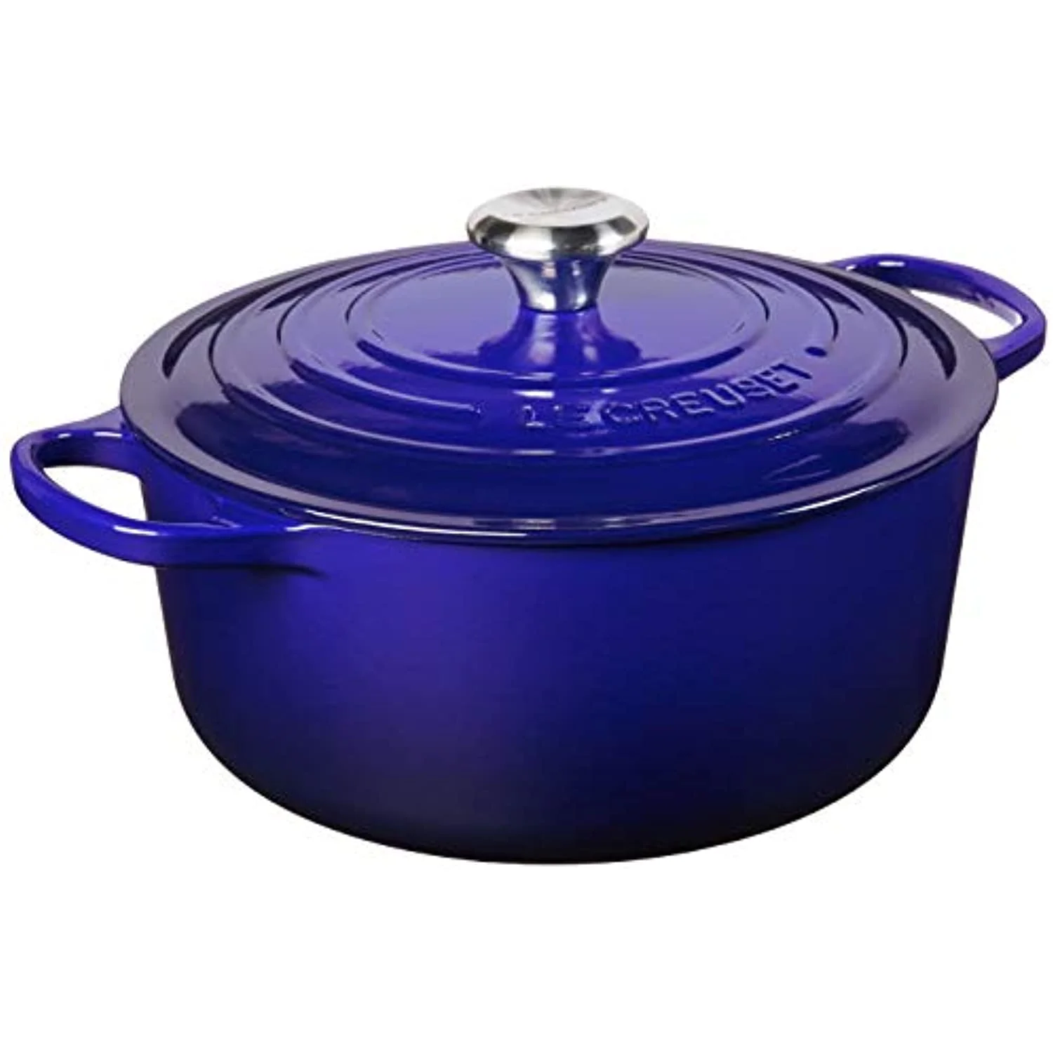 Le Creuset Enameled Cast Iron Signature Round Dutch Oven, 5.5 qt., Indigo