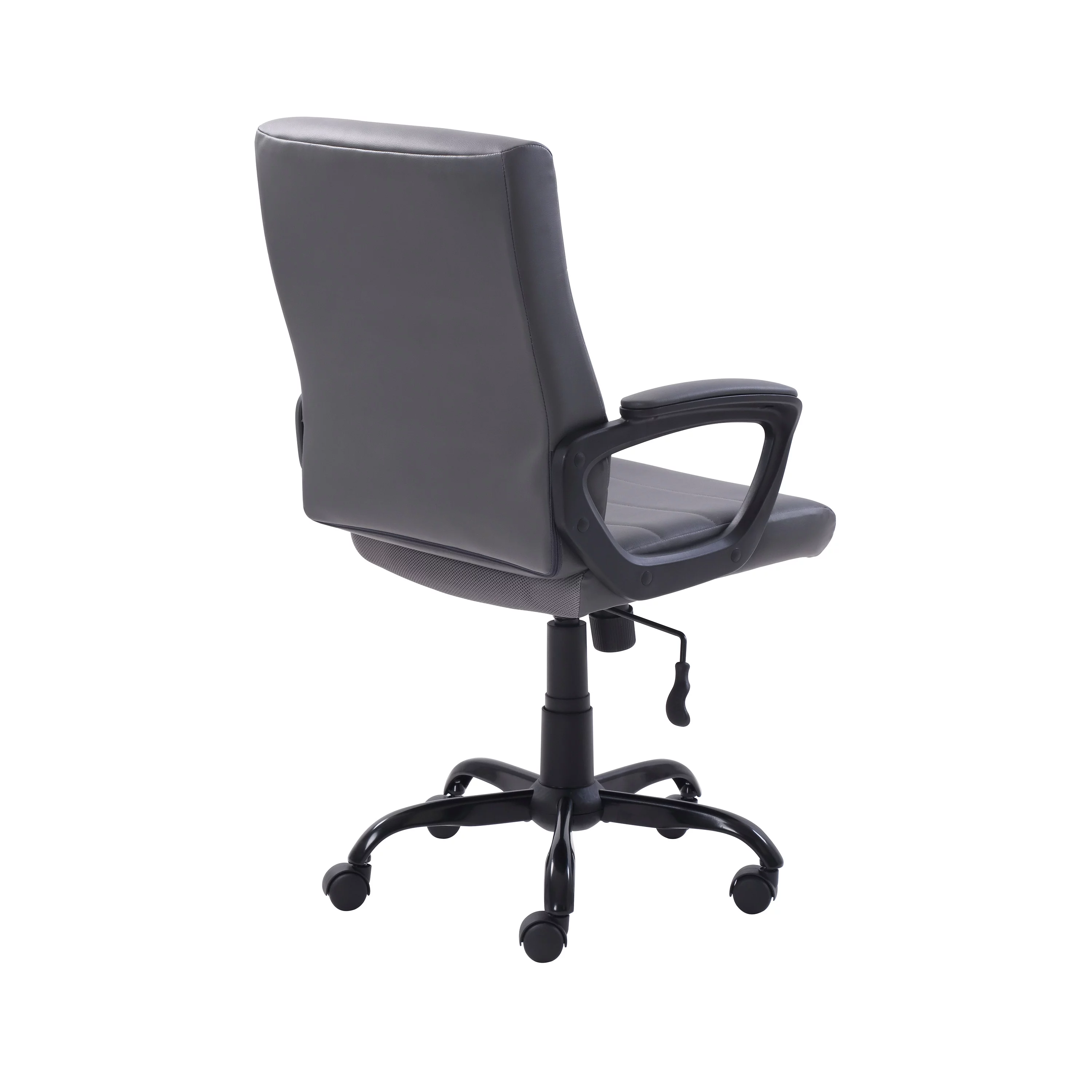 Mainstays Bonded Leather Mid-Back Manager's Office Chair, Gray