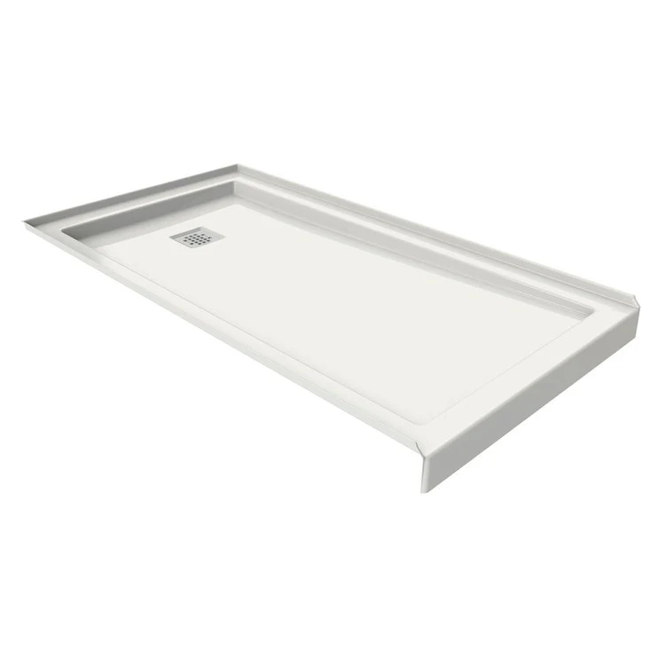 Shower Base B3 Alcove Deep Square Drain White 60 x 30 Inch Acrylic